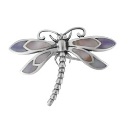 Mother of Pearl Dragonfly Brooch Pin