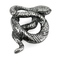 Sterling Silver Snake Brooch Pin