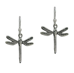 Sterling Silver Dragonfly Earrings
