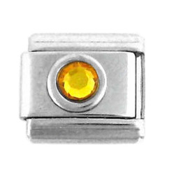Italian Link Charm, Yellow