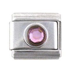 Italian Link Charm, Purple