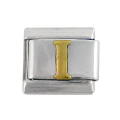 Italian Link Initial Charm, Letter I