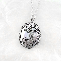 Sterling Silver Large Medieval Lion Necklace, 18-Inch