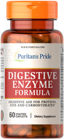 Item # 13011 / Digestive Enzyme Formula Digestive Aid for Proteins Fats & Carbohydrates 60s / 超強綜合消化酶60粒