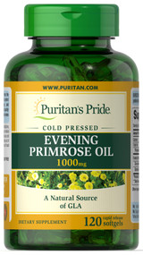 Evening Primrose Oil  (Cold Pressed) 冷壓月見草油 1,000 毫克 120粒