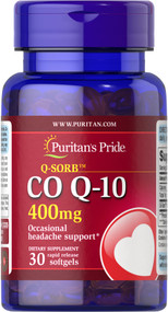 Item # 13335 / Q-SORB™ Co Q-10 400 mg 30s / Q-SORB™ 輔酶Q-10 400 毫克 30粒