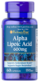 Item # 17965 / Alpha Lipoic Acid 600 mg 60s / 硫辛酸600毫克 60粒  [EXP DATE有效日期 11/2026]