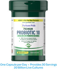 Item #31060 Premium Probiotic 10 30s /  Premium Probiotic 10  益生菌配方30粒[EXP 有效日期 1/2026] 