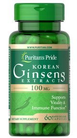 Item #11871 / Korean Ginseng Standardized 100 mg 60s/ 韓國人參標準化100毫克60粒 [EXP 有效日期 12/2025]