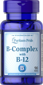 Item # 190 / Vitamin B-Complex and Vitamin B-12 90s /  維他命B雜及維他命B12 90粒