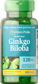 Item 4544 / Ginkgo Biloba 120mg 100s / 銀杏葉萃取物 120 毫克 100粒