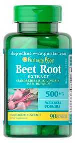Item #34744 / Beet Root Extract 500mg 90s  /  紅菜頭提取物 500毫克 90粒