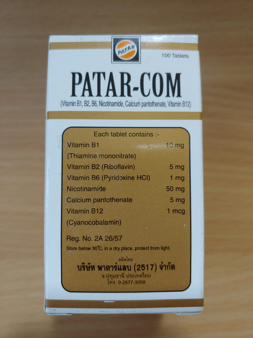 PT01 /10 boxes (Vitamin B1, B2, B6, Nicotinamide, Calcium