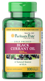 Item # 5601 /Black Currant Oil 535 mg 100s / 黑加侖子油 535毫克 100粒