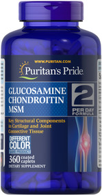 Item #23413 / Glucosamine, Chondroitin & MSM 2 per day formula 360s / 葡萄糖胺、軟骨素、MSM 每日2粒配方 360粒