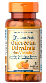 Item #8049 / Puritan's Pride Quercetin Dihydrate Plus Vitamin C 50s /二水槲皮素(洋蔥素)加維他命C配方 50粒[EXP 有效日期 2/2026] 