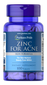 Item # 2580 / Zinc For Acne 100s / Zinc for Acne 暗瘡配方100粒