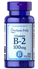 Item # 640 / Vitamin B-2 100 mg 100s / 維他命B-2 100毫克100粒