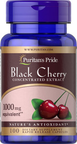 Item # 15691 / Black Cherry Concentrated Extract 1000 mg 100s /  黑櫻桃濃縮萃取物1,000毫克100粒