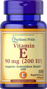 Item # 1760 / Vitamin E-200 IU 100s / 維他命E 200 IU 100粒