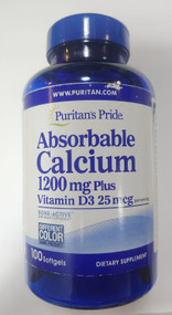 Item # 6272 /  Absorbable Calcium 1200mg Plus Vitamin D3 25mcg (Per Serving) 100s  / 鈣 1,200毫克及維他命D 25 微克配方(容易吸收型)100粒