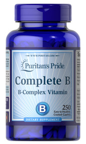Item # 1253 / Puritan's Pride Complete B (B-Complex Vitamin) 250s  Complete B綜合維他命B配方250粒