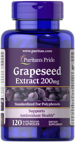 Item # 19465 / Grapeseed Extract 200mg 120s 葡萄籽精華 200 毫克 120粒
