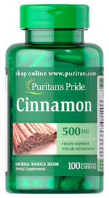 Item # 14020 / Puritan's Pride Cinnamon 500 mg 100s  肉桂500毫克100粒