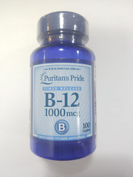 Item #1380 / Vitamin B-12 1000 mcg Timed Release 100s  維他命B-12 1,000微克長效配方100粒