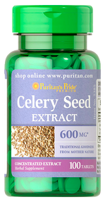 Item #5385 / Celery Seed 600 mg 100s  芹菜籽600毫克100粒[EXP DATE有效日期 1/2027]