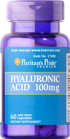 Item # 17688 / Hyaluronic Acid 100 mg 60s 透明質酸 100 毫克 60粒[EXP DATE有效日期 6/2026] 