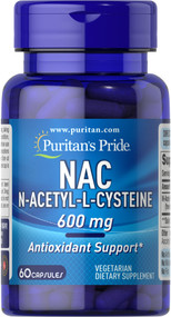 Item # 26241 / N-Acetyl Cysteine (NAC) 600 mg 60s / N-乙酰半胱氨酸 (NAC）600毫克60粒