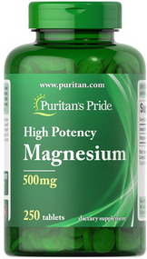 Item # 5537 / Puritan's Pride High Potency Magnesium 500 mg 250s  高效鎂 500毫克250粒