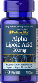 Item # 36557 / Alpha Lipoic Acid 300 mg 60s / 硫辛酸300毫克 60粒[EXP 有效日期4/26]
