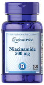Item # 730 / Niacinamide 500 mg 100s  / 維他命B-3 (菸鹼醯胺)  500毫克 100粒