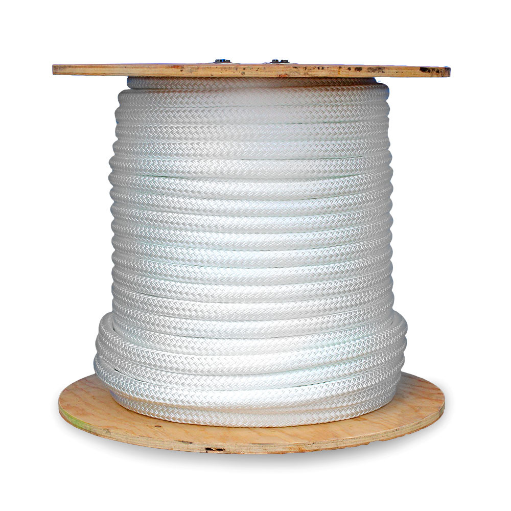 Double Braid Nylon Rope (per foot) - White - The Harbour Chandler