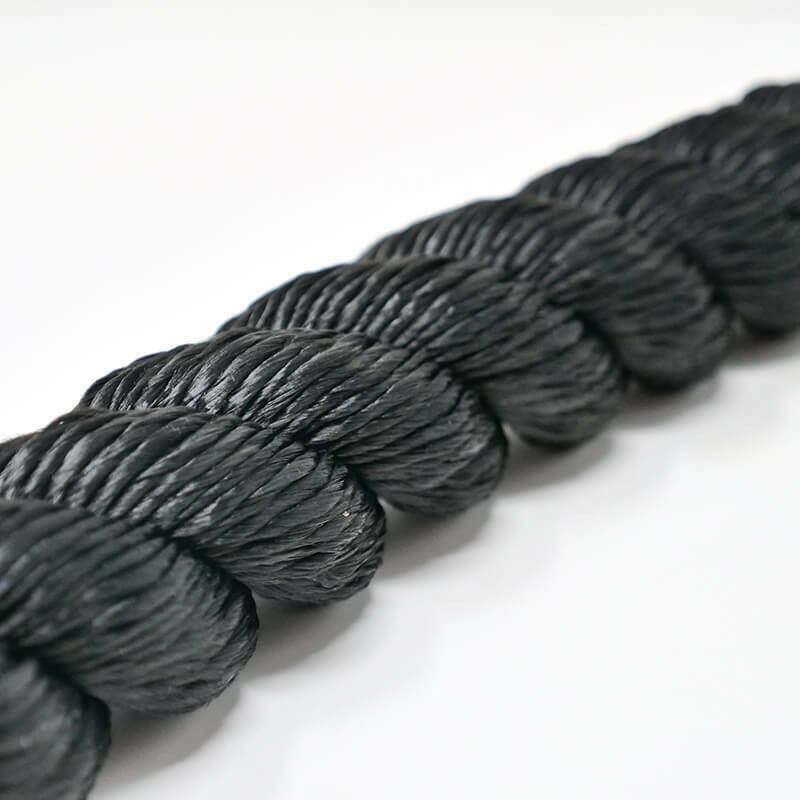 1/2 Twisted Nylon Black