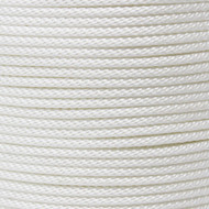 Solid Braid Nylon is known for its superior strength and how easy it is to work with. Solid braid nylon is similar to our twisted nylon in that it is very resistant to abrasion and natural elements. Unlike a twisted rope, this is braided together making it very smooth, round, and firm even when placed under pressure. Solid Braid Nylon is a very smooth rope which makes it good for use in pulleys, winches or blocks. Consumers will also use it as a flagpole rope or even as a clothesline. Another popular use for solid braid nylon is using it to pull cables or wires through conduit, making it perfect for contractors.

Sample packet contains: 1/8" - 5/32" - 3/16" - 1/4" - 5/16"
Sample contains 5 feet each