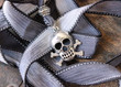 Skull Ribbon Wrap Bracelet