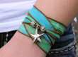 Starfish Ribbon Wrap Bracelet