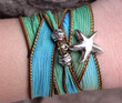 Starfish Ribbon Wrap Bracelet