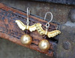 Golden Snitch Earrings - Harry Potter Inspired - Ever Designs Jewelry