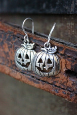Pumpkin Jack O'Lantern Halloween Earrings