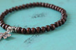 Dragonfly Stretch Bracelet Wood Beads