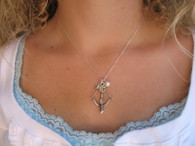 Katniss Bow and Arrow Necklace