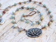 Lotus Flower Crocheted Necklace