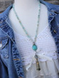 Seafoam Long Knotted Necklace