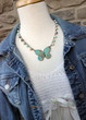 Crocheted Butterfly Necklace