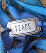 Peace - Silk Ribbon Wrap Bracelet