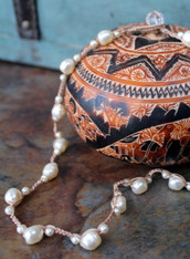 Crochet Pearl Necklace